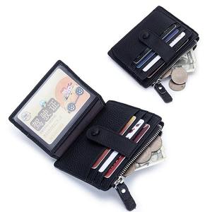 AndoBag Tarjeteros para Mujer de Cuero Genuino de Vaca, Monedero Casual con Cremallera, Cartera Minimalista, Porta Identificación Simple 2210 - Product Image 4