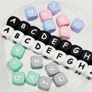 Handmade 12Mm <b>Silicone</b> Baby Molar Cross-Border English <b>Beads</b> Fork Wholesale From Factory for Teething Craft Supplies - Product Image 2