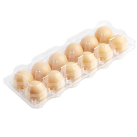 Boîte à œufs en plastique PET jetable et recyclable, transparente, 12 pièces, avec couvercle, conteneur à œufs, 12 grilles, qualité alimentaire