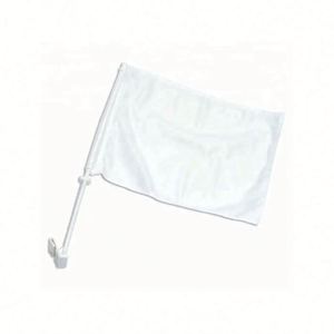 Manufacturer Direct Supplier Customized Polyester Custom <b>Blank</b> Sublimation <b>Flag</b> for Car Windows with Unbreakable Stick - Product Image 1