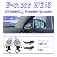Speaker Tweeter Rotatif 4D Plug and Play E-Class W213 dengan Lampu Ambient RGB 64 Warna untuk Mercedes-Benz E-coupe C238
