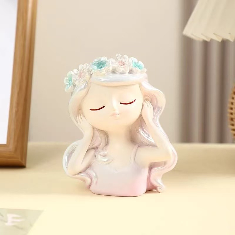 Plante en pot colorée pour fille - N'écoute pas [Non