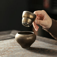 Tasse à thé en céramique émaillée Jiutian, style chinois, luxe léger, rétro, haut de gamme, pour service à thé Kung Fu