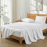 Parure de draps en bambou écologique, tissée, 300 fils, avec fonction rafraîchissante, pour la maison et l'hôtellerie