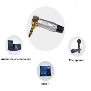 1 đầu nối 8 inch góc phải <span class=keywords><strong>3.5mm</strong></span> TRS cắm - Product Image 4