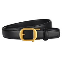 Ceinture en cuir personnalisée pour femmes, ceintures en cuir véritable, ceinture en cuir de vachette lisse, boucle automatique à cliquet pour femmes au quotidien
