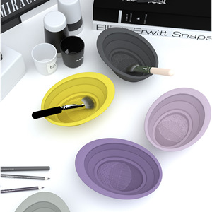 Zhixi Silicone Makeup Brush Cleaning Pad 150mm Foldable Brush Washer For Home Use - Product Image 3