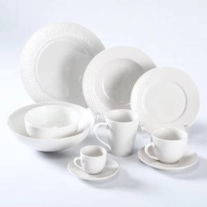 Vajilla de Porcelana Blanca Barata al por Mayor, Juego de Cena de Cerámica a Precio de Mayoreo, Platos de Porcelana, Directo de Fábrica - Product Image 1