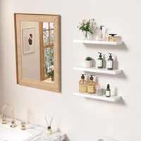 Étagère de rangement multifonctionnelle en bois massif non pliable pour bouteilles d'assaisonnements, design mural à une seule barre pour la cuisine