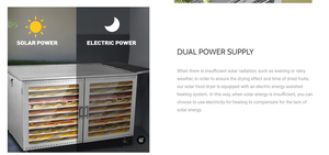 פתרון איכות סולארי בעל ביצועים גבוהים במיוחד לייבוש פירות וירקות - Product Image 3