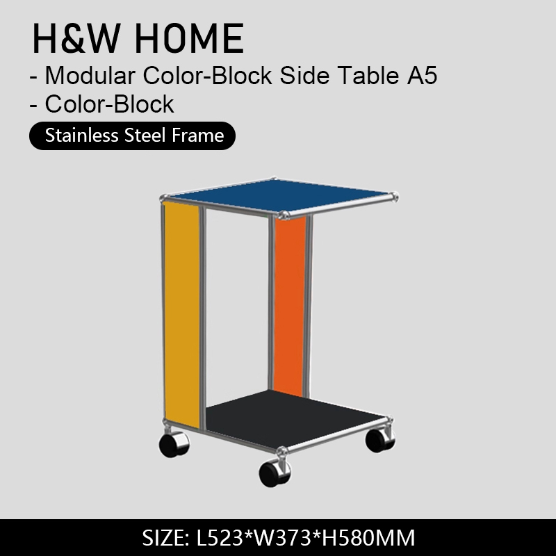 Mesa Auxiliar Modular con Bloques de Color - A5