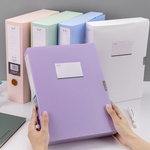 Reinstatement A4 <b>File</b> <b>Box</b> HC75 Large Capacity Office Organizer Minimalist Design Standing Type PP Plastic Rectangle Shape - Product Image 4