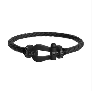 Pulsera de Cuerda con Corazón de Acero Inoxidable y Circonita, de Lujo, Venta Directa de Fábrica, Unisex, Regalo, Venta al Por Mayor - Product Image 6