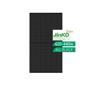Completamente nero pannello solare Jinko tigre N-tipo 420W 425W 430W 435W 440W per il mercato europeo telaio nero 30 anni di garanzia