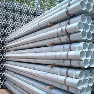 Prices Iron Oem/Odm Hot Dip Q345 Galvanized Hollow Steel Round Pipe For Construction Tube Cheap Price