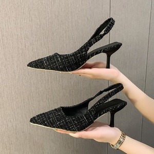 Escarpins élégants à bout pointu pour femmes, sandales sexy à talon aiguille avec bride cheville, <span class=keywords><strong>chaussures</strong></span> habillées pour <span class=keywords><strong>mariage</strong></span> et soirée - Product Image 2