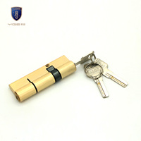 Cerradura de puerta embutida de latón de 90mm con doble apertura al por mayor, desbloqueo de llave cilíndrica para uso residencial y comercial o de puerta de madera