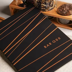 Manufacturer Single Page Magnetic Menu Clip Board Fabric Menu Restaurant Card Holder Hotel Restaurant Supplies - Product Image 3