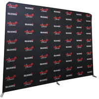 8x8ft exposition salon Stand Tension tissu scène personnalisé toile de fond graphique Mural stand de présentation à vendre