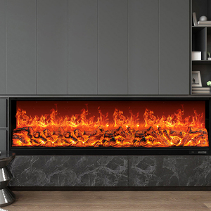 Hiện Đại Lò Sưởi 1500Mm Điện Lò Sưởi Ngọn Lửa Trang Trí Tường Lõm Tuyến Tính 6 + 3 Màu Đen Nhà Ở - Product Image 2