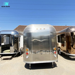 Gran oferta, carrito de helados de acero inoxidable recién nacido, remolque de comida callejera de la mejor calidad, camiones móviles de comida rápida para Alimentos Callejeros - Product Image 5