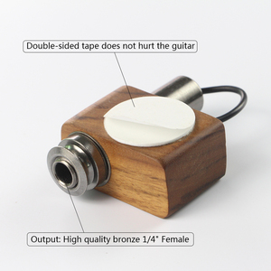 Micro Piezo Adeline pour guitare acoustique, violon, ukulélé, en <span class=keywords><strong>bois</strong></span> massif 4*4*2cm CN;GUA AD89 Yse Restaure le son original - Product Image 3