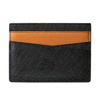 Dompet Kartu Tipis MA2 Kulit Asli Saffiano Korea, Tempat Kartu Nama Minimalis Ultra Tipis Ringan Unisex