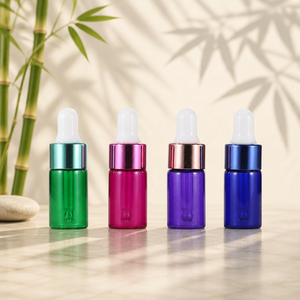 Portable 5ml 10ml Travel Size <b>Glass</b> <b>Dropper</b> <b>Bottle</b> for Essential Oil Perfume Sample Vials - Product Image 4