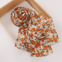 Syal Chiffon Mutiara Asia Tenggara Baru, Ikat Kepala Hui Baotou, Tahan Angin, Ringan, Panjang, Untuk Wanita, Semua Musim, Perjalanan