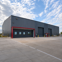 Atelier en acier structurel sur mesure, plusieurs zones d'opération, entrepôt métallique à faible entretien, résistance acoustique, bâtiment industriel