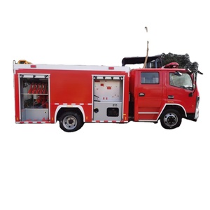 New DongFeng Double Cabin 4x2 Diesel 6T 5001-7000L EURO 5 55M Water Foam <b>Tanker</b> Emergency Rescue Fire Fighting <b>Truck</b> - Product Image 1