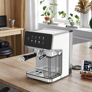 Cafetera Espresso Programable de 20 Bares, Multifuncional, Italiana, con Pantalla Táctil Grande, Espumador de Leche, Semiautomática para el Hogar - Product Image 6