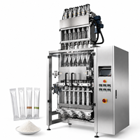 4 Lanes 6 Lanes 5g Sugar Stick Sachet Packaging Machine Multi-lanes Automatic 1g 2g 3g Packing Machine