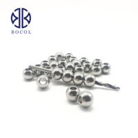 Billes percées en alliage d'aluminium 6061, billes à trou traversant personnalisées en vrac, OEM directement de l'usine, anodisation, échantillons gratuits