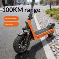 Scooter électrique tout-terrain personnalisé OEM 500W haute puissance en alliage d'aluminium X9 Pro MAX avec frein à disque, autonomie de 100 km, capacité de charge de 100 kg pour adultes