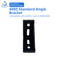 Connecteur d'angle en aluminium à fente en T 4080, support triangulaire à 90 degrés de 3 mm, fixation de profilé standard européen