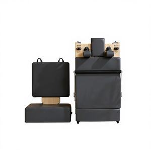 Lit de Pilates en érable pliable et durable avec des caractéristiques réglables pour la salle de sport à domicile et l'entraînement en studio professionnel - Product Image 1