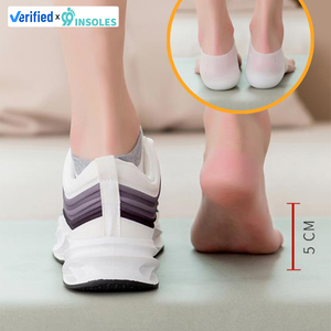 Protezione per Tallone in Silicone Unisex <span class=keywords><strong>con</strong></span> Fori Traspiranti per Aumentare l'Altezza e Alleviare la Fascite Plantare - Product Image 5