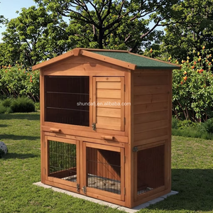 Muebles de lujo modernos para mascotas, conejera de madera maciza y casa para gatos para animales pequeños, elegante jaula para mascotas - Product Image 5