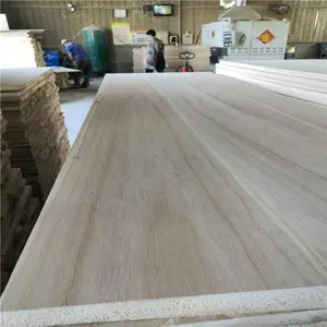 Tavola di legno di paulonia a buon mercato di grado AB tavola di paulonia in legno massello naturale