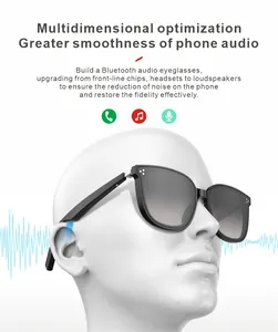 Gafas de sol inteligentes con logotipo personalizado, auriculares inalámbricos con Bluetooth, auriculares, gafas inteligentes, auriculares