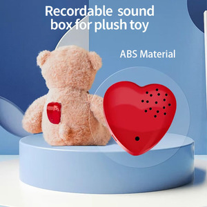 Module sonore programmable et enregistrable personnalisé, enregistreur vocal en forme de cœur, ours en peluche, jouet en peluche, haut-parleur pour home cinéma - Product Image 2
