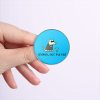 Spedizione Diretta di Badge Rotondi Personalizzati Stampati, Spille Personalizzate con Cartoni Animati, Citazioni Ispiratrici, Figure di Animali e Piante
