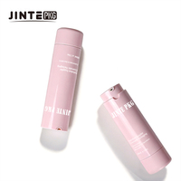 Flacons de crème et lotion pour le visage en plastique avec pompe sans air, dégradé rose mat, luxe, 30 ml, 50 ml