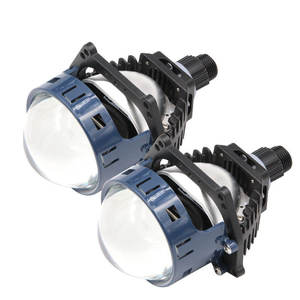 Nuova Lente Proiettore <span class=keywords><strong>LED</strong></span> PL3 <span class=keywords><strong>55W</strong></span> 12000LM con Ventola, Senza Perdite, per Fari Auto <span class=keywords><strong>H7</strong></span>/H4, Montaggio Universale - Product Image 2