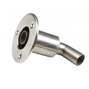 Tuyau d'échappement de chauffage de stationnement en acier inoxydable 316 de 24 mm, traversant le coque, matériel marin - Product Image 2