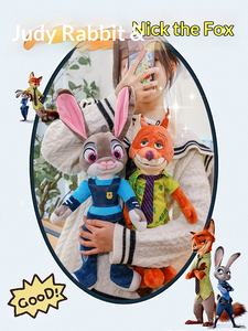 Peluche Zootopia EZBABY, Giocattolo Morbidissimo di Judy <span class=keywords><strong>e</strong></span> Nick, Regalo di Compleanno per Ragazze 7-14 Anni, Imbottito in Cotone PP - Product Image 2