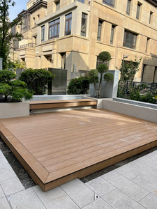 China Fornecedores Wpc Co-Extrusão 3D Em Relevo Deck Impermeável Outdoor & Exterior Plástico Decking - Product Image 5