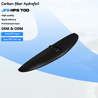 Axis Series HPS 700 Planche hydroptère en carbone haute performance 870cm ² Ensemble de feuilles d'aile avant pour SUP Surf Kite Foiling Carbon Fiber