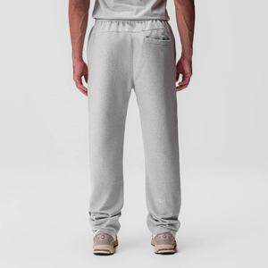 Rue Hip Hop hommes pantalons lâche jambe droite pantalons de survêtement personnalisé Jogging polaire coton cordon pantalons de survêtement - Product Image 2